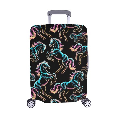 Wild Horse Neon Glitch Colors