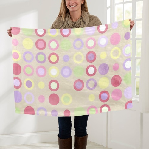 pink-polka-dots Baby Blanket 30"x40"
