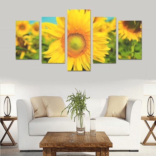 Sunflowers Canvas Print Sets C (No Frame)