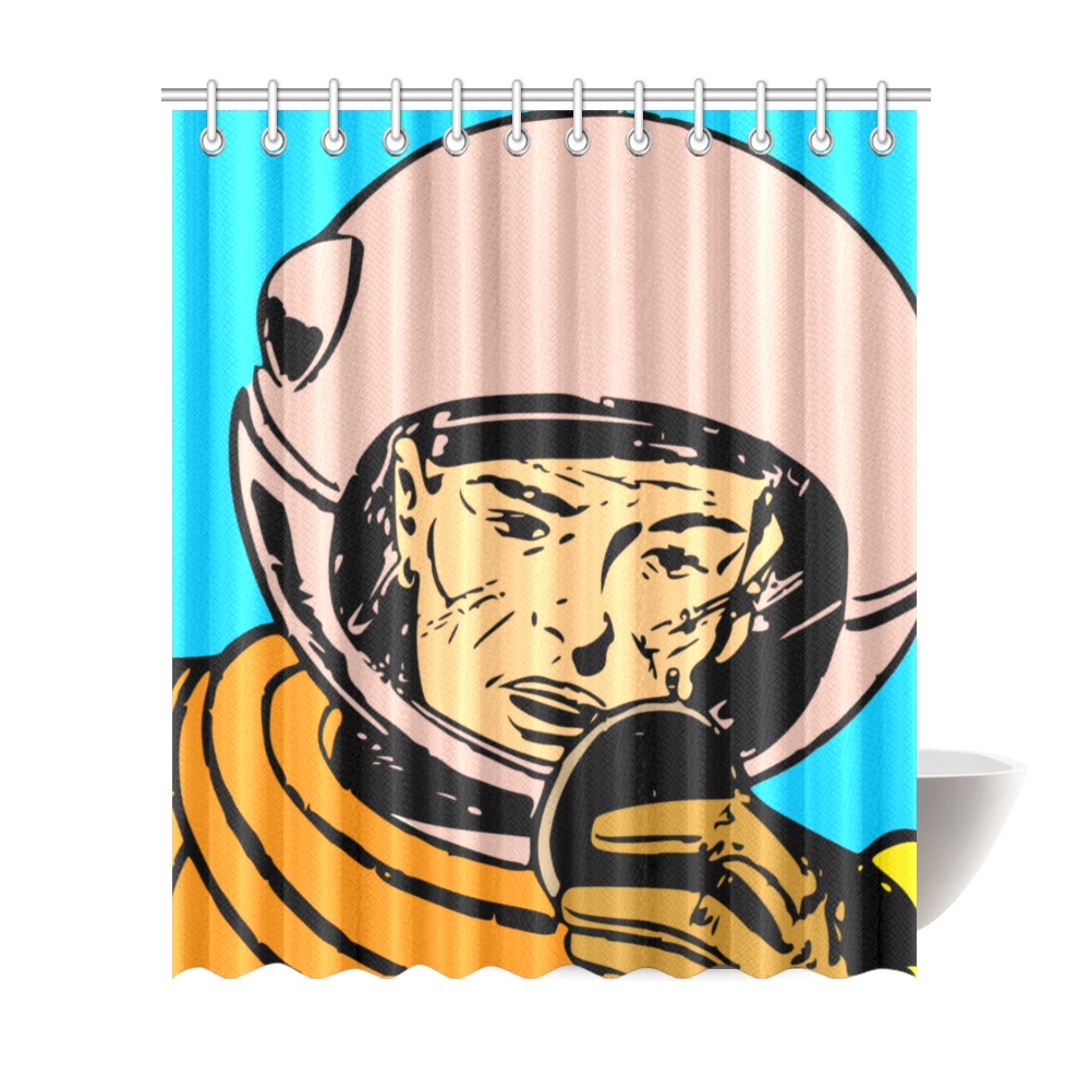 astronaut Shower Curtain 72"x84"