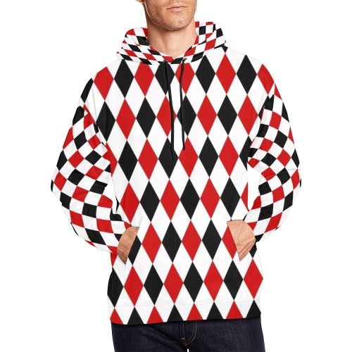 DIAMOND PATTERN All Over Print Hoodie for Men (USA Size) (Model H13)