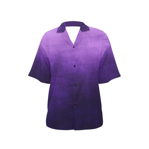 Gorgeous Purple Gradient All Over Print Hawaiian Shirt for Women (Model T58)