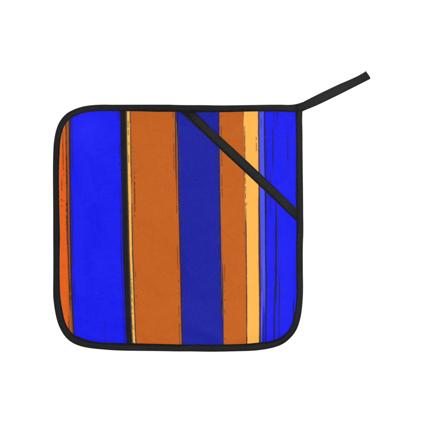 Abstract Blue And Orange 930 Oven Mitt & Pot Holder