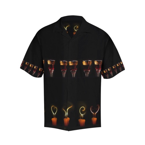 Gothic Wine Candles Ritual Hawaiian Shirt (Model T58)
