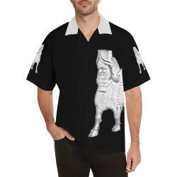 The Assyrian Wingedbull lamassu Hawaiian Shirt (Model T58)