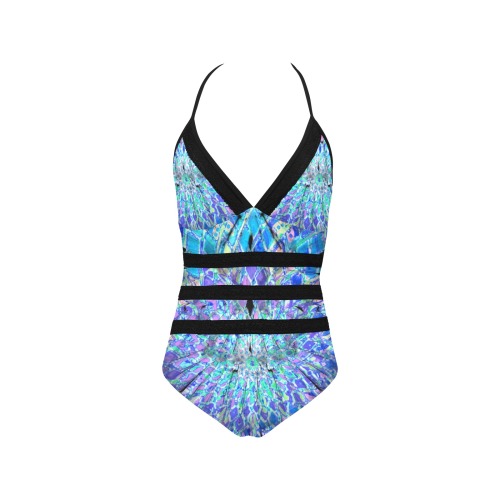 New Lace Band Embossing Swimsuit (Model S15)