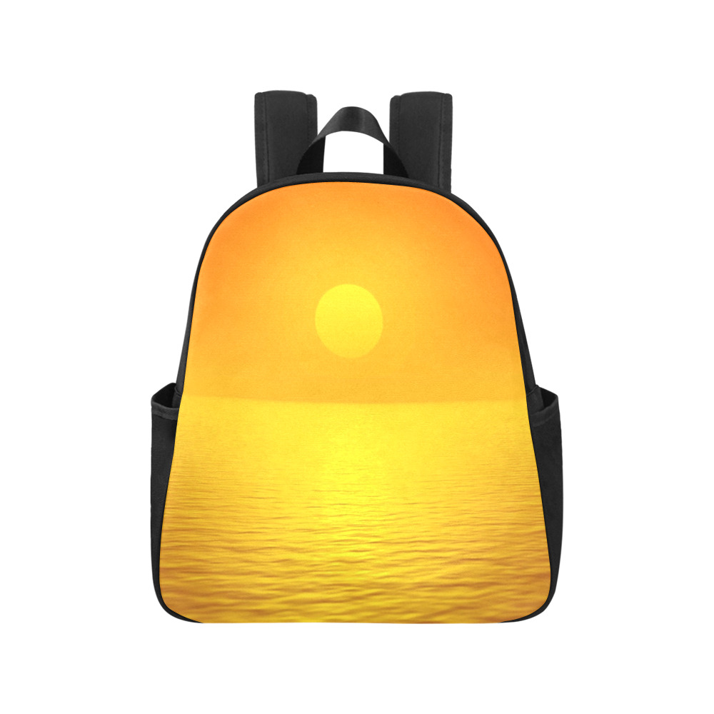 Sunset Reflection Multi-Pocket Fabric Backpack (Model 1684)