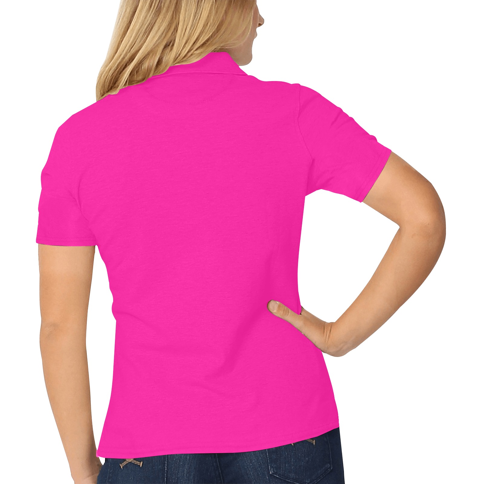 C8D35426-E53C-498A-8EA6-A0B7A649A6BC Women's All Over Print Polo Shirt (Model T55)