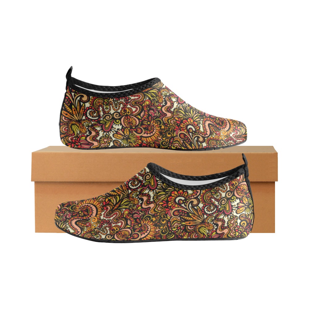 Dragonscape  - Small Pattern Men's Slip-On Water Shoes (Model 056)