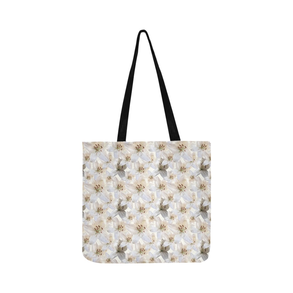 White Lillies Reusable Shopping Bag Model 1660 (Two sides)