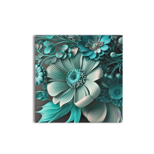 April Showers bring May Flowers Upgraded Canvas Print 16"x16"