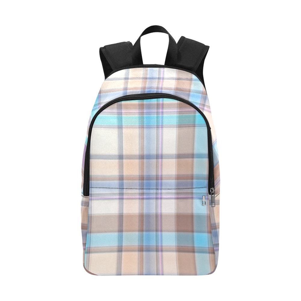 Pastels Plaid Fabric Backpack for Adult (Model 1659)