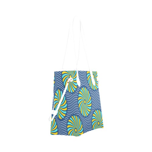Water Clover Canvas Tote Bag (Model 1661)