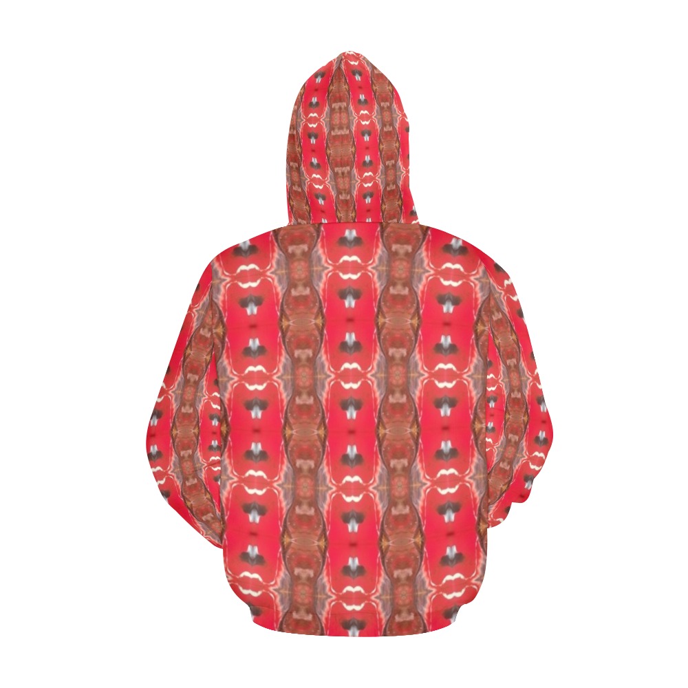 Magma All Over Print Hoodie for Women (USA Size) (Model H13)