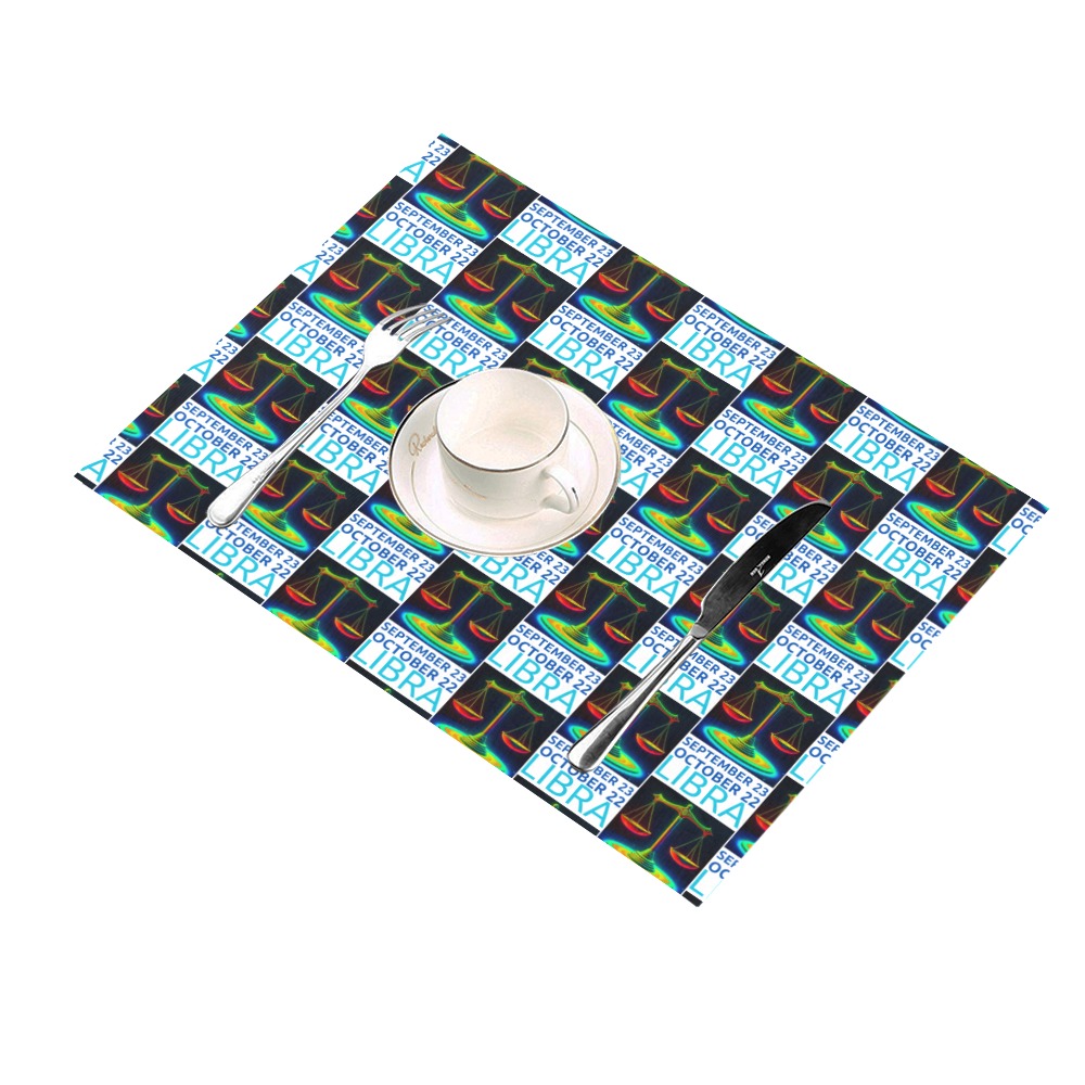 Colorful Libra Design Placemat 14’’ x 19’’ (Set of 2)