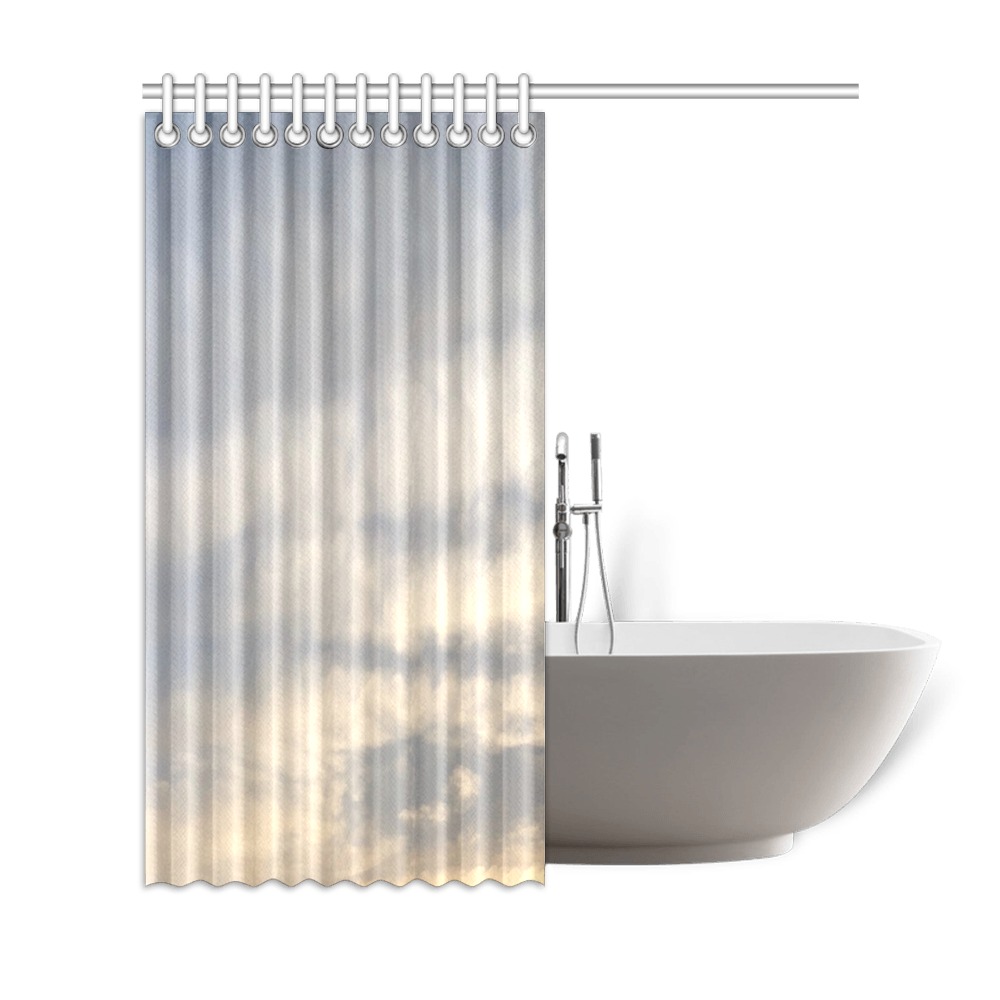 Rippled Cloud Collection Shower Curtain 69"x72"