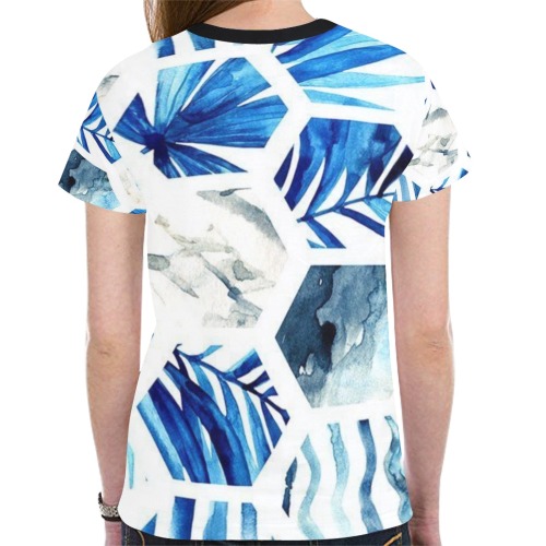 Renee New All Over Print T-shirt for Women (Model T45)