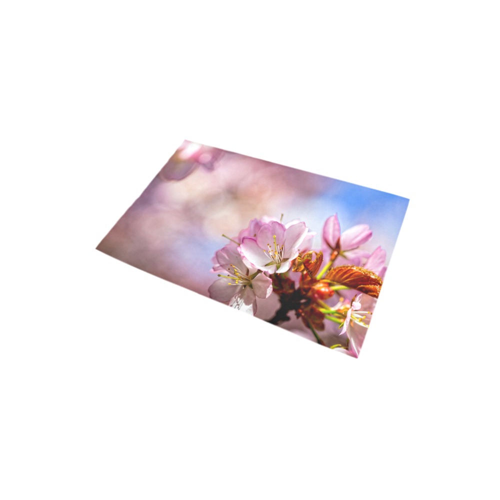Short life, eternal magic of sakura cherry flowers Bath Rug 20''x 32''