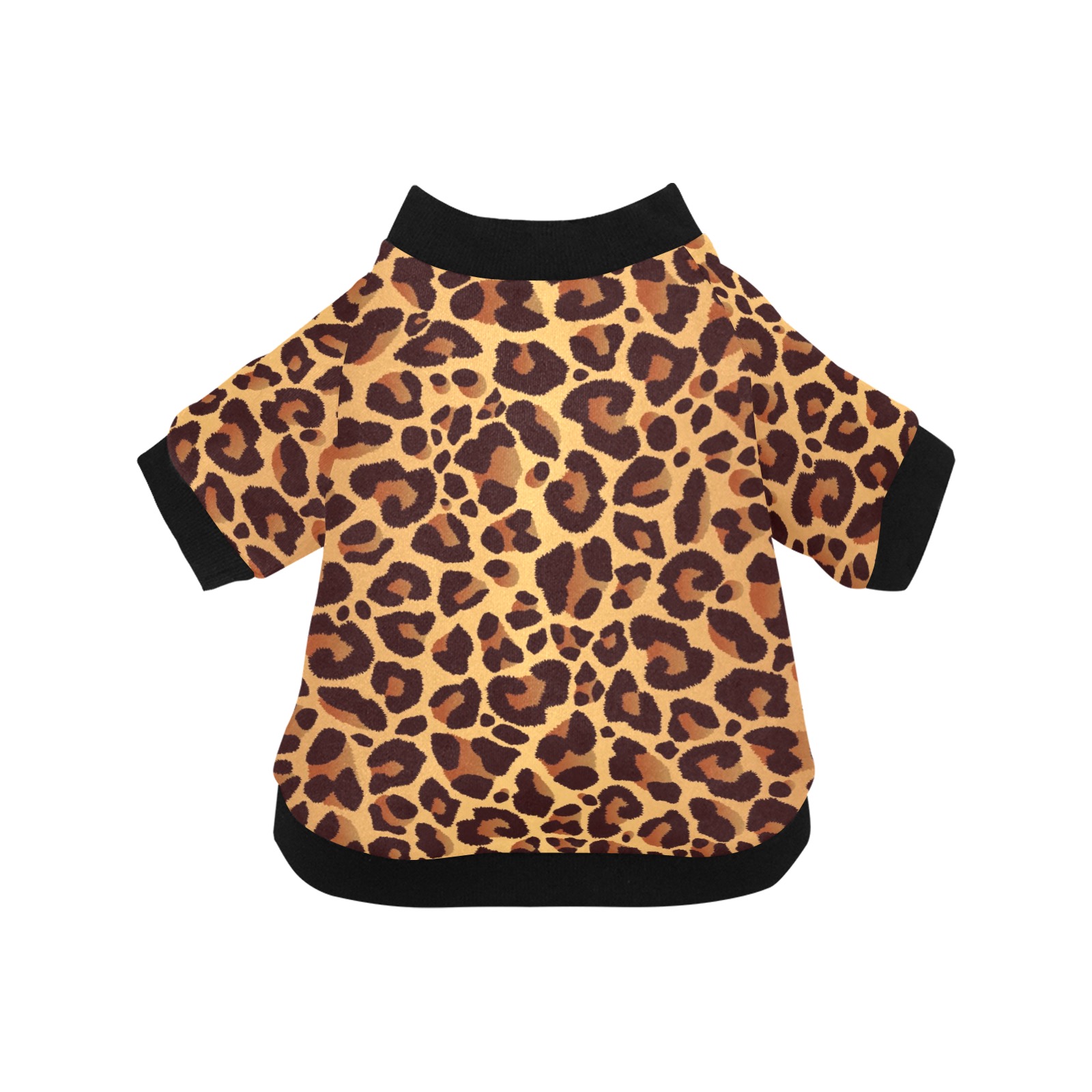 Leopard Pattern (2).jpg Pet Dog Round Neck Shirt