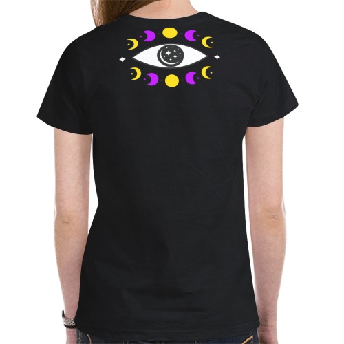 Shara's Meditate & Elevate New All Over Print T-shirt for Women (Model T45)