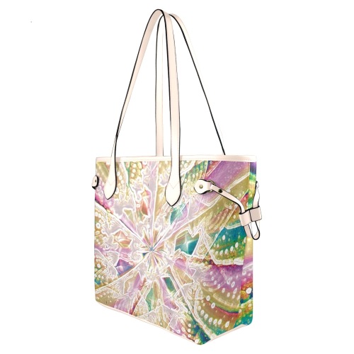 Abstract vibes Clover Canvas Tote Bag (Model 1661)