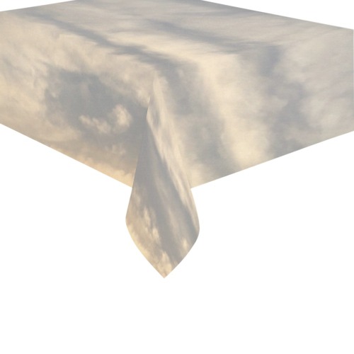 Rippled Cloud Collection Cotton Linen Tablecloth 60" x 90"