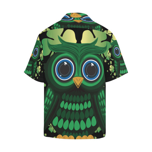 Saint Patrick's Owl Hawaiian Shirt (Model T58)
