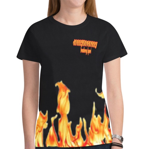 Aromatherapy Apparel Sorry Not Sorry Graphic T New All Over Print T-shirt for Women (Model T45)