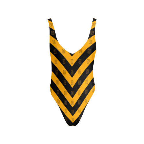D.E. SwimSuit 1Pc Model: B Sexy Low Back One-Piece Swimsuit (Model S09)