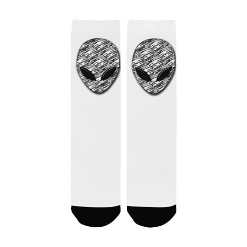 Alien Face with Troops Custom Socks for Women
