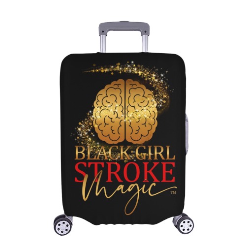 Black Girl Stroke Magic Logo Black XL Luggage Luggage Cover/Extra Large 28"-30"