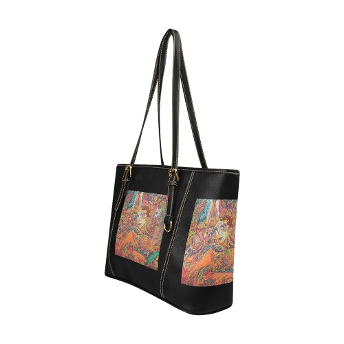 Carousel 2 Leather Tote Bag/Large (Model 1640)