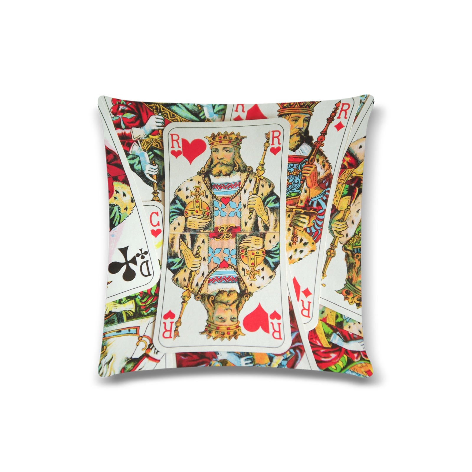 KINGS Custom Zippered Pillow Case 16"x16"(Twin Sides)