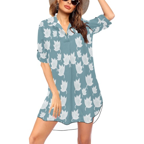 leaves on color ornate