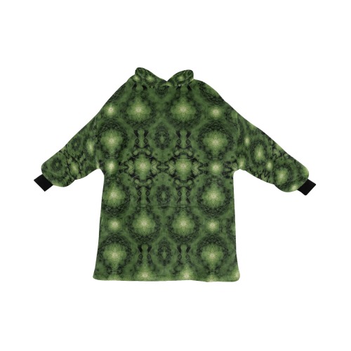 Nidhi decembre 2014-pattern 7-44x55 inches-green 2 Blanket Hoodie for Men