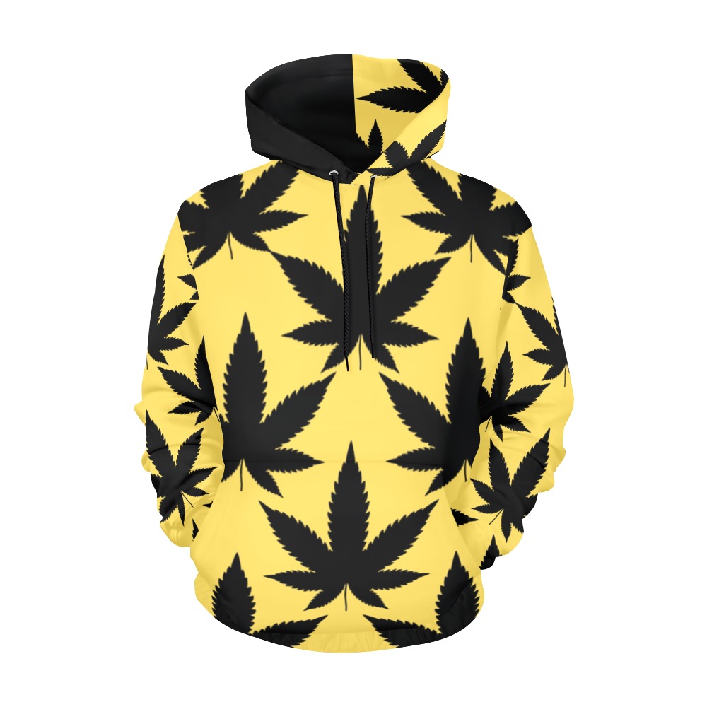 weed Hoddie All Over Print Hoodie for Women (USA Size) (Model H13)