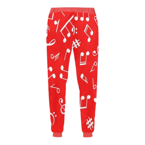 Lullaby Red Men's All Over Print Sweatpants (Model L11)