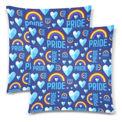 Gay Pride Custom Zippered Pillow Cases 18"x 18" (Twin Sides) (Set of 2)