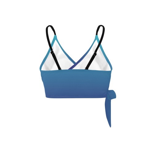 blu mau Knot Side Bikini Top (Model S37)