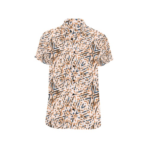 Geometric vintage mosaic 23 Men's All Over Print Short Sleeve Shirt (Model T53)