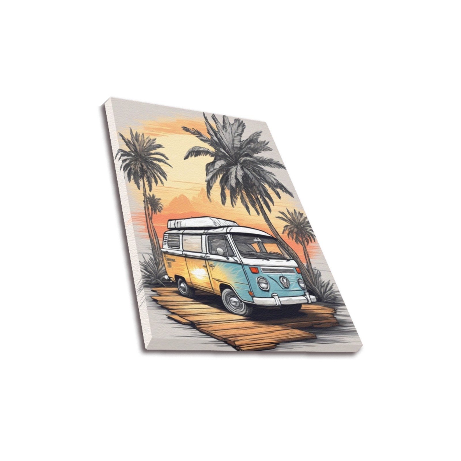 California Vibes Upgraded Canvas Print 11"x14"