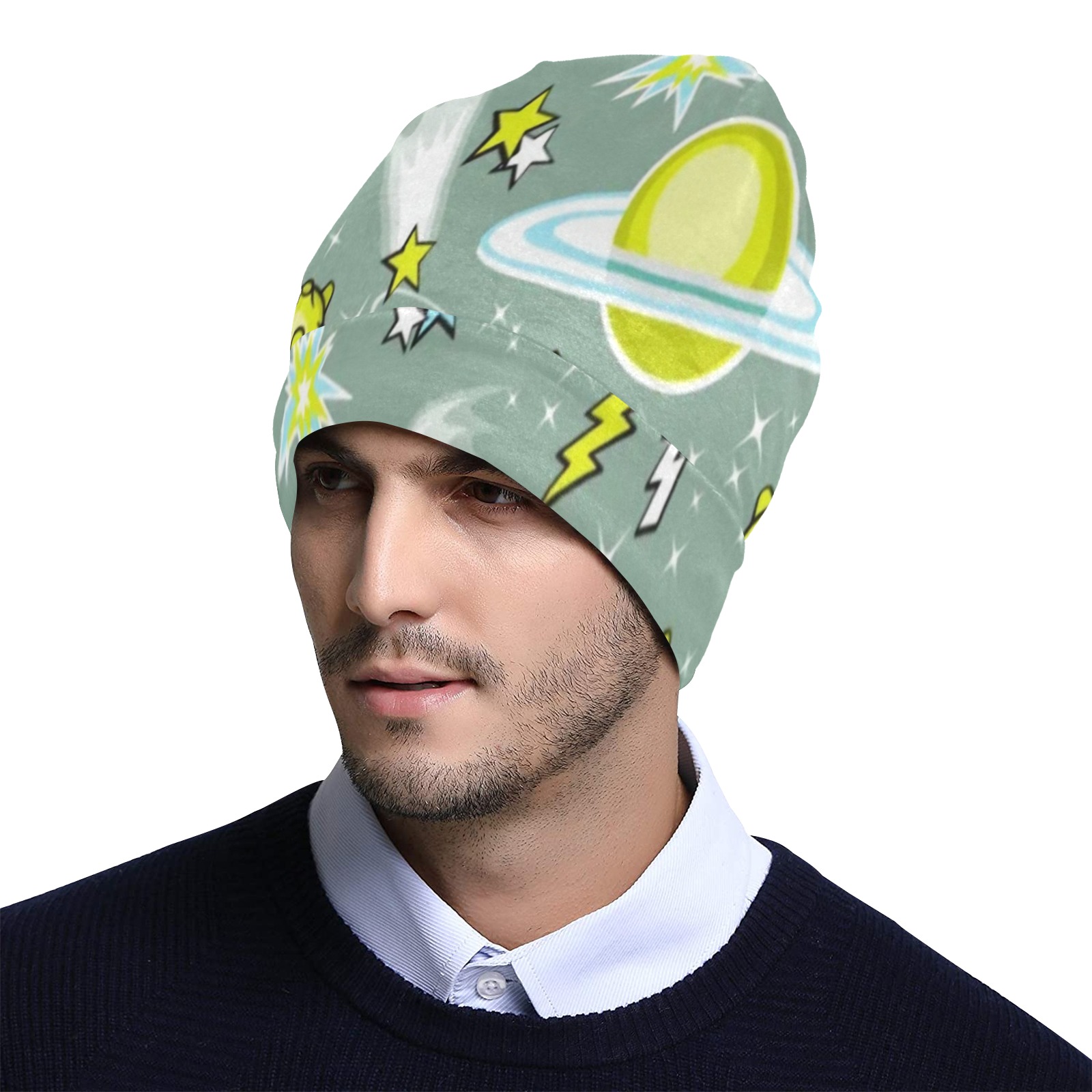 bb gxw46 All Over Print Beanie for Adults