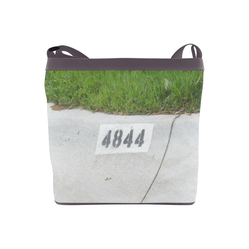 Street Number 4844 with Sienna Background Crossbody Bags (Model 1613)