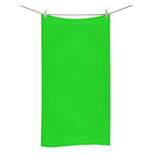 Merry Christmas Green Solid Color Bath Towel 30"x56"