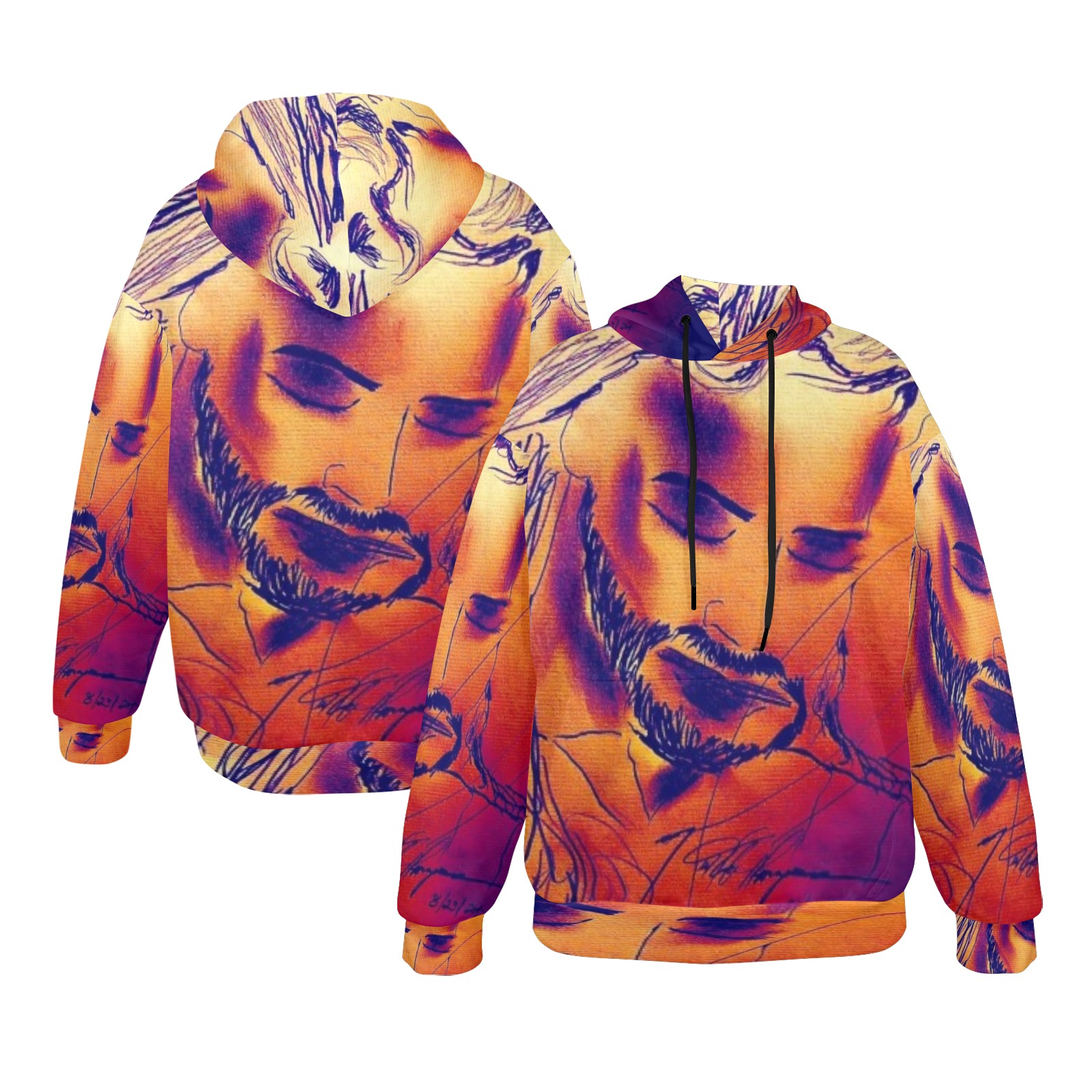 Thinking of You Women's All Over Print Hoodie (Model H61)