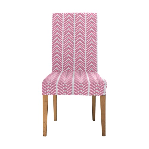 chevrons roses Removable Dining Chair Cover
