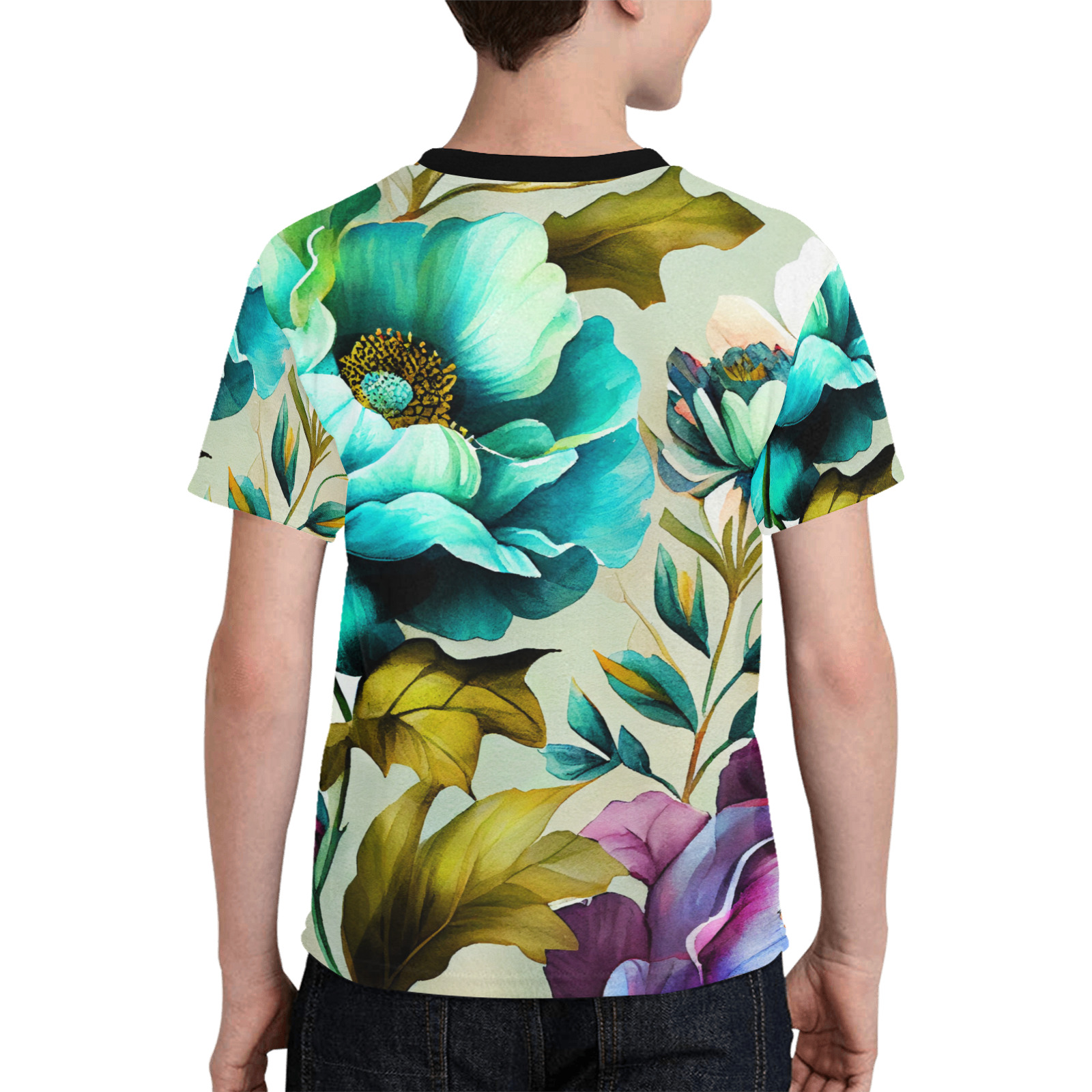 flowers botanic art (3) all over print tshirt Kids' All Over Print T-shirt (Model T65)