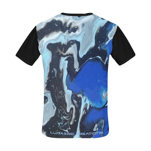 Blue Geode Tee All Over Print T-Shirt for Men (USA Size) (Model T40)