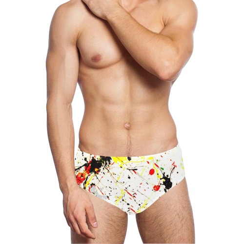 Yellow & Black Paint Splatter