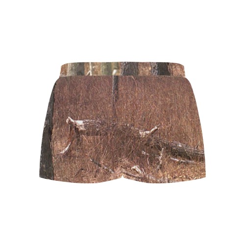 Falling tree in the woods Women's Pajama Shorts